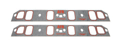Intake Manifold Gasket, 0.06 in Thick, 1.29 x 2.12 in Rectangle Ports, Composite, Small Block Ford, Pair