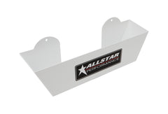 Wheel Cover Holder, Wall Mount, 3.5 in Deep, 15 in Wheel Covers, Aluminum, White Powder Coat, Each