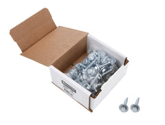 Body Bolt Kit, 1/4-20 in Thread, 1.125 in Long, Hex Head, Steel, Zinc Oxide, Set of 50