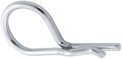 Hair Pin Clip, 0.156 in Wire Diameter, Steel, Chrome, Hood Pins, Set of 50