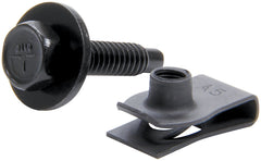 Body Bolt Kit, 1/4-20 in Thread, 1.125 in Long, Hex Head, Bolts / Clips / Washers, Steel, Black Oxide, Set of 50