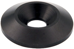 Countersunk Washer, 0.25 in ID, 1 in OD, 0.188 in Thick, Aluminum, Black Anodized, Set of 50