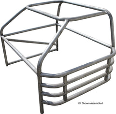 Roll Cage, Standard, 4-Point, Weld-On, 0.095 in Wall, Steel, Natural, Mini Stock, Ford Mustang 1979-93, Kit