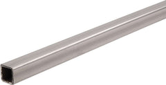 Steel Tubing, 0.75 in Square, 0.065 in Wall Thickness, 7.5 ft Long, Steel, Natural, Each