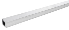 Aluminum Tubing, 1 in Square, 0.125 in Wall Thickness, 7.5 ft Long, Aluminum, Natural, Each