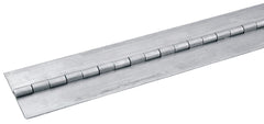 Hinge, Low Profile, 72 in Long, Aluminum, Natural, Each