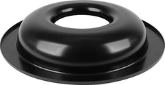 Air Cleaner Base, 14 in Round, 5-1/8 in Carb Flange, Dropped Base, Lightweight, Aluminum, Black Paint, Each