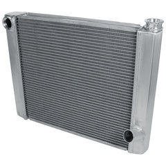 Radiator, 24 in W x 19 in H x 2.25 in D, Triple Pass, Driver Side Inlet, Passenger Side Outlet, Aluminum, Natural, Each
