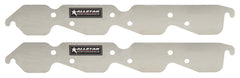 Exhaust Port Blockoff, 1-Piece, Aluminum, Natural, Big Block Chevy, Pair