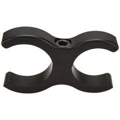 Fuel Filter Bracket, 2-Piece, Clamp-On, 1.25 in OD Tubes, 2 in Diameter, Aluminum, Black Anodized, Each