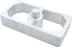 Leaf Spring Block, 1 in Height, 2.5 in Width, 5 in Length, 9/16 in Diameter Pin, Extruded Aluminum, Natural, Universal, Each