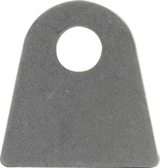 Chassis Tab, Flat, 1/2 in Mounting Hole, 3/16 in Thick, Steel, Natural, Set of 25