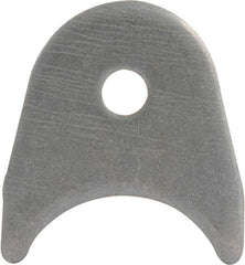 Chassis Tab, Radius, 3/8 in Mounting Hole, 1/8 in Thick, Steel, Natural, Set of 4