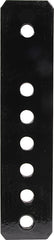 Spring Shackle Plate, Leaf, 9 in Length, 2 in Width, 1/4 in Thick, 1/2 in Holes, Steel, Black Paint, Pair