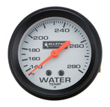 Water Temperature Gauge, 140-280 Degree F, Mechanical, Analog, Full Sweep, 2-5/8 in Diameter, Silver Face, Each