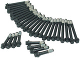 Cylinder Head Bolt Kit, Hex Head, Steel, Black Oxide, Big Block Chevy, Kit