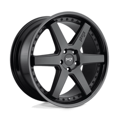 18X8.5 GLOSS BLACK MATTE BLACK 35MM Niche 1PC Wheel