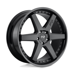 20X9 GLOSS BLACK MATTE BLACK 25MM Niche 1PC Wheel