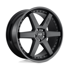 18X8.5 GLOSS BLACK MATTE BLACK 35MM Niche 1PC Wheel