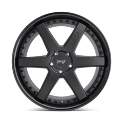 18X8.5 GLOSS BLACK MATTE BLACK 35MM Niche 1PC Wheel
