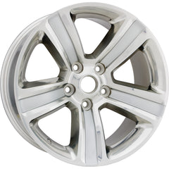 20x9 Factory Replacement New Alloy Wheel for 2013-2021 Dodge RAM 1500 with 5 Spoke Polished Face with Painted Silver Inset of Spoke