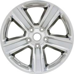 20x9 Factory Replacement New Alloy Wheel for 2013-2021 Dodge RAM 1500 with 5 Spoke Polished Face with Painted Silver Inset of Spoke