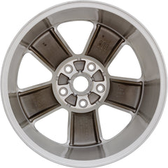 20x9 Factory Replacement New Alloy Wheel for 2013-2021 Dodge RAM 1500 with 5 Spoke Polished Face with Painted Silver Inset of Spoke