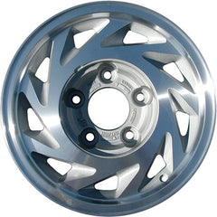 15x7 Aluminum Wheel - Machined WO/SILVER Pocket
