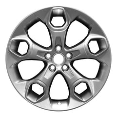 19x8 Aluminum Wheel - All Painted Sparkle Silver Metallic
