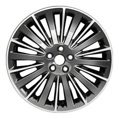 19x8 Aluminum Wheel - Polished And Dark Charcoal Metallic