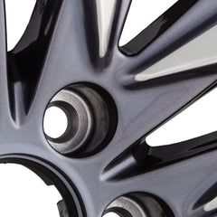  22x9 Factory Replacement New Alloy Wheel for 2021-2024 Cadillac Escalade with 12 Spoke Painted Charcoal/Polished