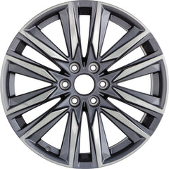  22x9 Factory Replacement New Alloy Wheel for 2021-2024 Cadillac Escalade with 12 Spoke Painted Charcoal/Polished