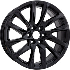  22x9 Factory Replacement New Alloy Wheel for 2021-2023 Cadillac Escalade with 12 Spoke Painted Black