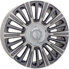  22x9 Factory Replacement New Alloy Wheel for 2021-2022 Cadillac Escalade with 20 Spoke Painted Charcoal/Polished