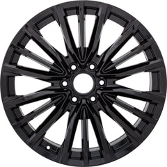  22x9 Factory Replacement New Alloy Wheel for 2023-2024 Cadillac Escalade with 18 Spoke Painted Black