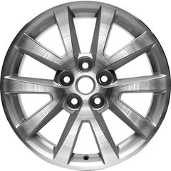 18x8 Aluminum Wheel - Machined And Bright Sparkle Silver