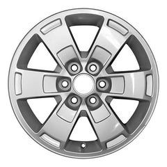 16x7 Aluminum Wheel - All Painted Bright Silver