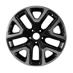 18x7 Aluminum Wheel - Machined And Medium Charcoal Metallic