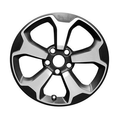 17x6.5 Aluminum Wheel - Machined Black Matte