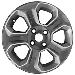 16x6.5 Aluminum Wheel - Machined Dark Metallic Charcoal W/SATIN Clear