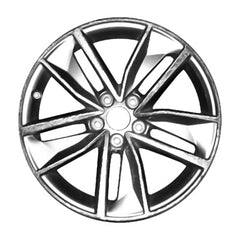 18x7 Aluminum Wheel - MACHINED/MEDIUM Silver Metallic
