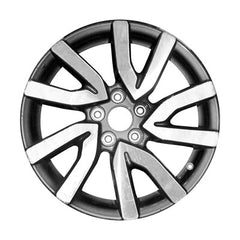 18x8 Aluminum Wheel - MACHD/MEDIUM Charcoal Metallic