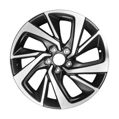 18x7.5 Aluminum Wheel - MACHINED/BLACK