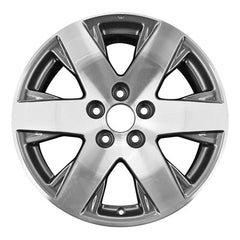 18x7.5 Aluminum Wheel - Machined And Medium Charcoal