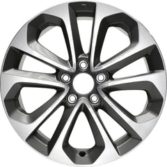 ALUMINUM WHEEL -  18 x 8 -  55MM OFFSET -  5 DOUBLE SPOKE -  5 STUD/LUG -  4.5