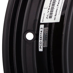  19x7.5 Factory Replacement New Alloy Wheel for 2021-2022 Mazda 6 with 10 Spoke Painted Gloss Black