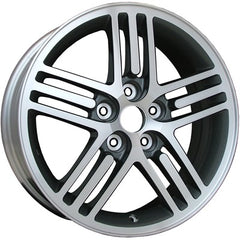 17x6.5 Aluminum Wheel - Machined W/CHARCOAL Gray