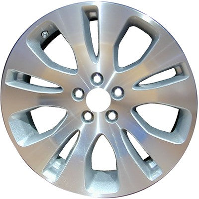 17x7 Aluminum Wheel - Machined With Silver Vents