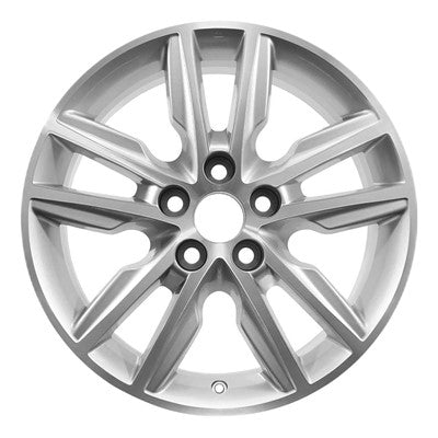 17x7 Aluminum Wheel - Machined And Bright Sparkle Silver