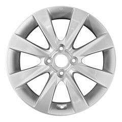 16x6 Aluminum Wheel - Bright Silver Metallic Full Face